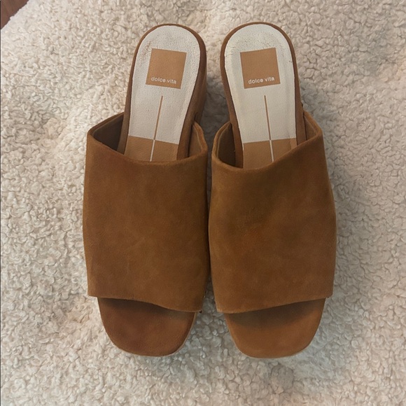 Like new dolce Vita brown suede dorado clogs size 8 - Picture 4 of 7